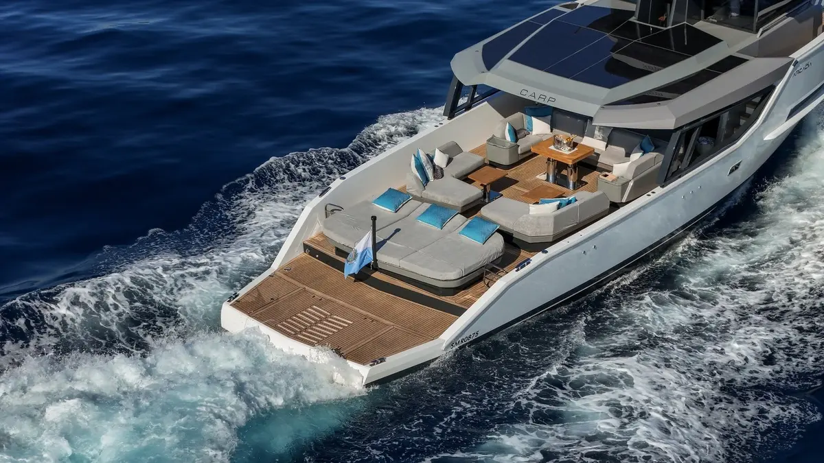 Arcadia Sherpa 60, master cabin — Ibiza charter yachts , Ibiza