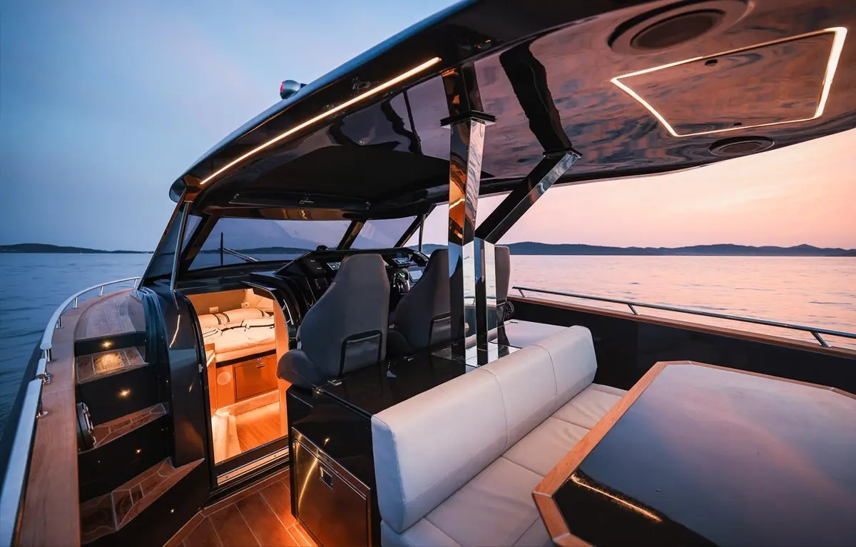 Forza 37, aft deck — Ibiza charter yachts , Ibiza