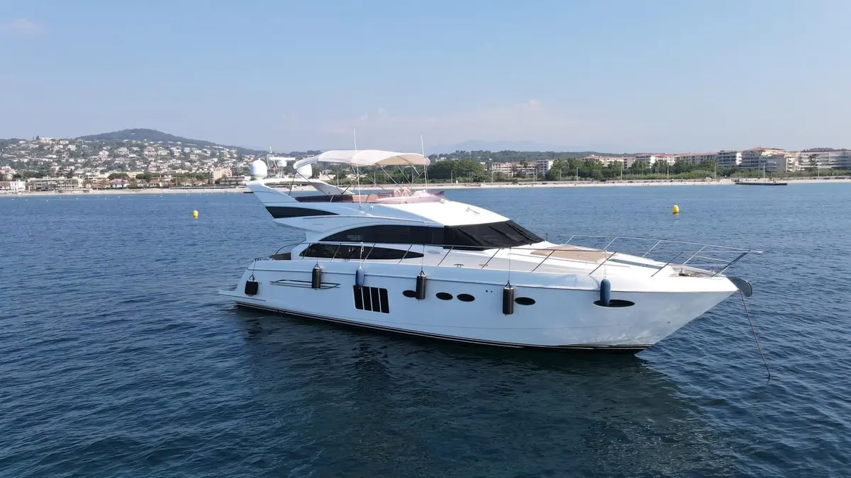 Princess 64 Fly, aft deck — Ibiza charter yachts , Ibiza